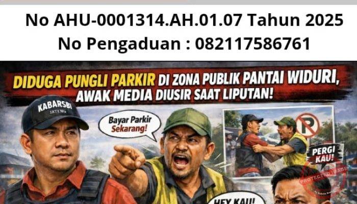 Diduga Pungli Parkir di Zona Publik Pantai Widuri, Awak Media Diusir Saat Liputan