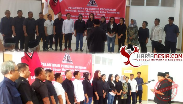 KBM Jateng Lantik 15 DPK Kecamatan di Semarang, Tekankan Persatuan dan Nilai Marhaenisme