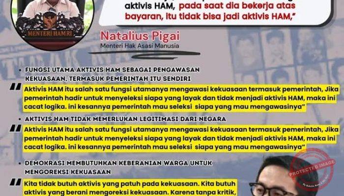Marinus Gea: Pemerintah Mau Seleksi Aktivis HAM? Itu Cacat Logika dan Bahaya Buat Demokrasi!