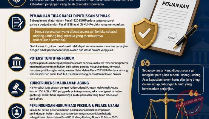 Kuasa Hukum PT Berdiri Nusantara Abadi: Pemutusan Sepihak Kontrak Parkir RS TK II Moh Ridwan Meuraksa Berpotensi Digugat