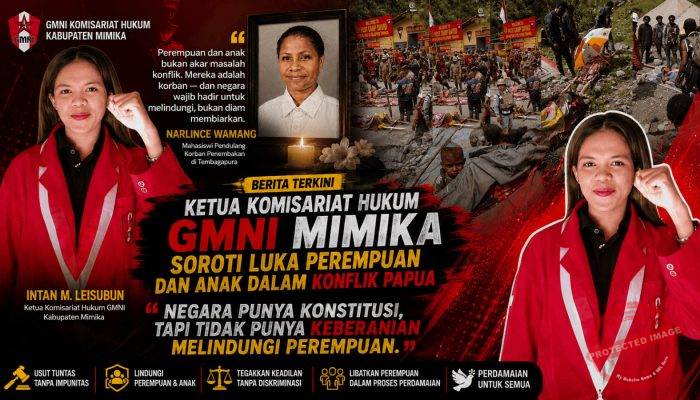 Intan M.Leisubun: Perempuan Bukan Sasaran, Tuntut Pengusutan Tuntas Penembak Di Tembagapura