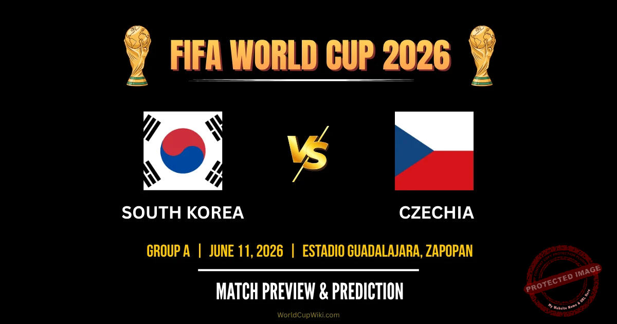 5 Hal yang Perlu Kamu Ketahui Sebelum Nonton South Korea vs Czechia di Piala Dunia 2026