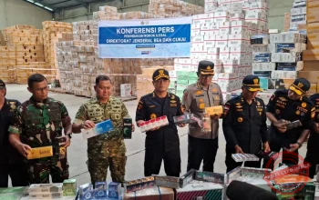 8,9 Juta Batang Rokok Ilegal Terbongkar, Djaka Budi Utama: Kerugian Negara Terselamatkan Rp8,66 Miliar