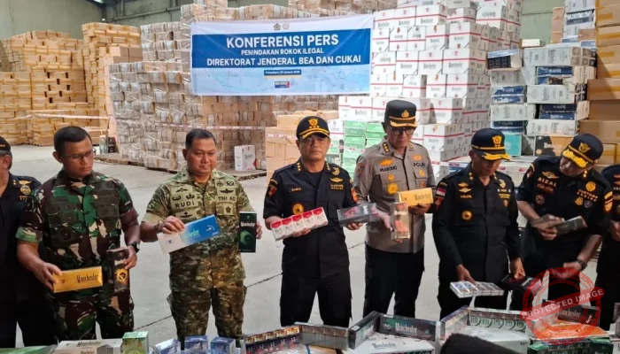 8,9 Juta Batang Rokok Ilegal Terbongkar, Djaka Budi Utama: Kerugian Negara Terselamatkan Rp8,66 Miliar