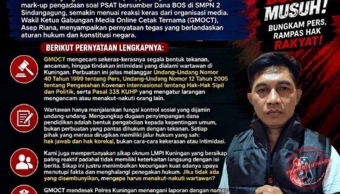 GMOCT Kecam Intimidasi Wartawan: Kebebasan Pers dan Hukum Harus Ditegakkan di Kuningan