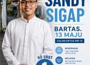 Calon RW Muda Sandy Kurniawan Maju di RW 13 Bartas Bogor: Usung Bartas.13 maju “Mendengar, Melayani, Bersama”