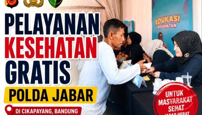 Polda Jabar Gelar Pelayanan Kesehatan Gratis bagi Masyarakat di Car Free Day Dago Cikapayang