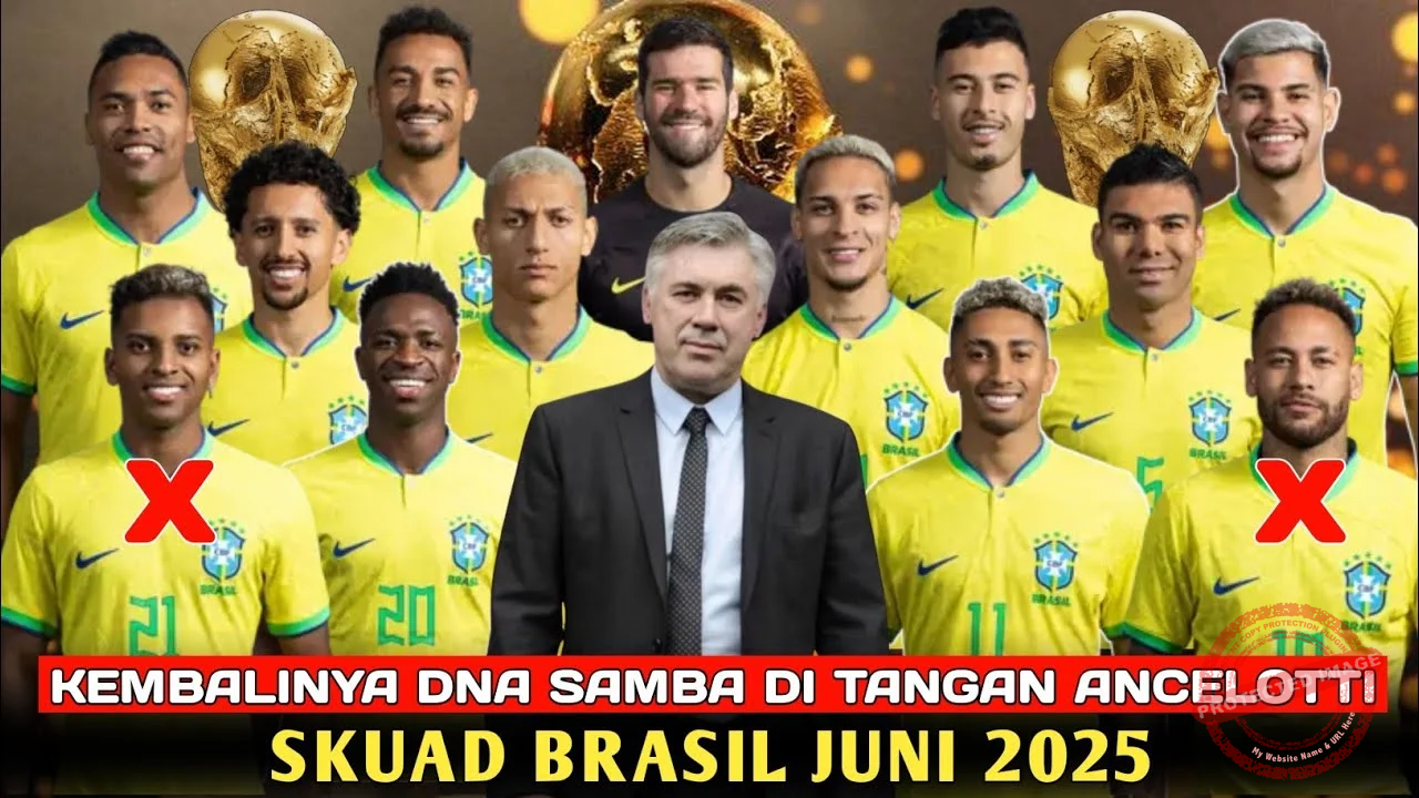Brasil Siap Tampil di Piala Dunia 2026 Tanpa Status Favorit, 5 Gelar Juara Sebelumnya