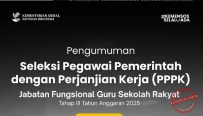 Kemensos Buka Rekrutmen 8.180 Formasi PPPK Guru dan Tenaga Kependidikan Sekolah Rakyat 2026