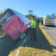 Bus Masuk Parit di Tol Bawen-Salatiga, Dua Penumpang Meninggal Dunia