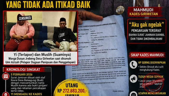Jalan Terjal Umi Azizah, Surat Jaminan Lenyap, Mahmudi Kades Giriwetan Diduga Kuat Lindungi Warganya yang Tidak ada Itikad Baik