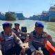 Polairud Polresta Pati Patroli Alur Sungai Silugonggo, Ingatkan Bahaya Kebakaran Kapal