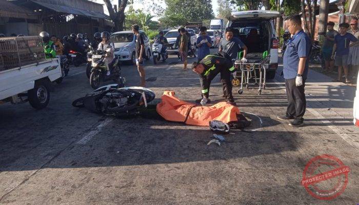 Satlantas Polres Sragen Selidiki Kecelakaan Maut di Kalijambe, Pengendara Vario Tewas Usai Terjatuh dan Tertabrak Kendaraan Misterius