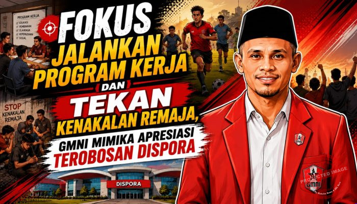 Fokus Jalankan Program kerja Agar dapat menekan Kenakalan Remaja, GMNI Mimika Apresiasi Terobosan Dispora