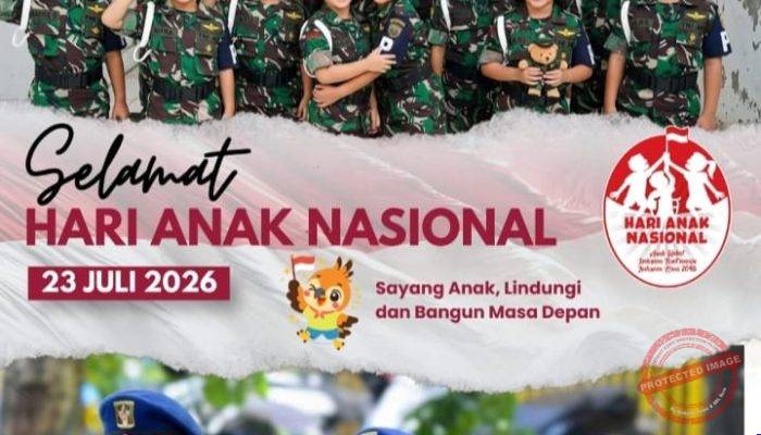 Peringati Hari Anak Nasional 2026, Denpom XIV/4 Makassar Tegaskan Komitmen Mewujudkan Generasi Berkarakter dan Berintegritas