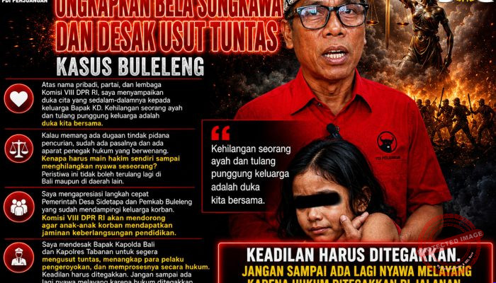 Ketut Kariyasa Adnyana Ungkapkan Bela Sungkawa dan Desak Usut Tuntas Kasus Buleleng