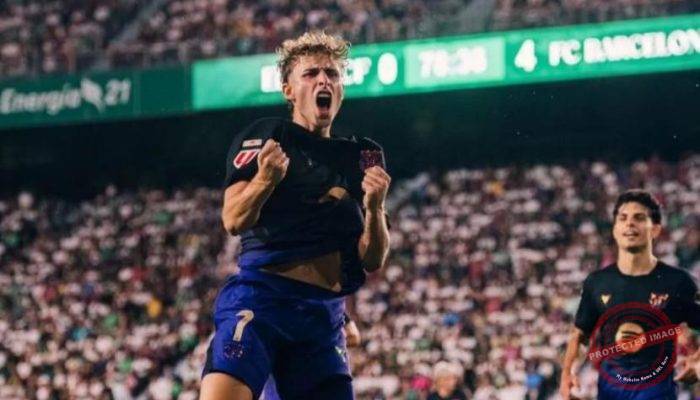 Raphinha dan Fermin Lopez Brace, Barcelona Hajar Elche 5-0