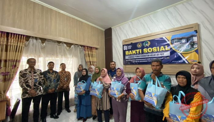 Tumbuhkan Kepedulian dan Kebersamaan, Lapas Pati Gelar Bakti Sosial bagi Keluarga Warga Binaan