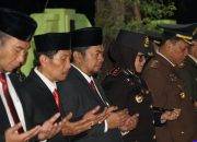 Peringatan HUT RI Ke-81, Kapolres Sragen Hadir dalam Apel Renungan Suci Bersama Forkopimda di TMP Hastana Manggala