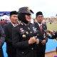 Kapolres Sragen Pimpin Penurunan Bendera HUT ke-81 RI, Merah Putih Diturunkan Khidmat