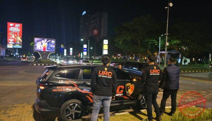 Jaga Kamtibmas Malam Hari, URC Satreskrim Polres Sukoharjo Patroli Antisipasi Street Crime