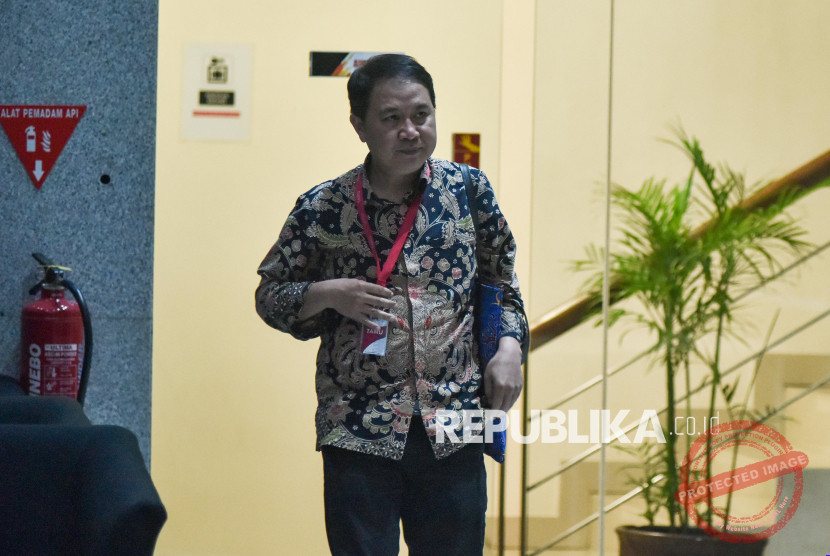 Eks Dirjen Penyelenggaraan Haji dan Umrah Hilman Latief dalam sidang di Pengadilan Tipikor Jakarta Pusat.