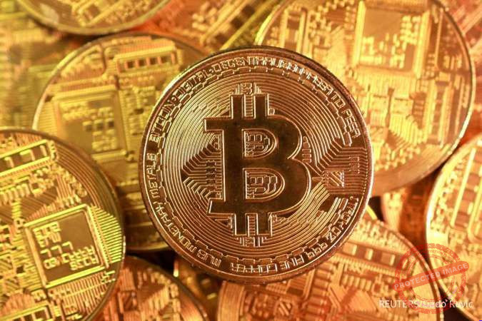 Grafik pergerakan harga Bitcoin yang menguat menembus level US$ 87.000.