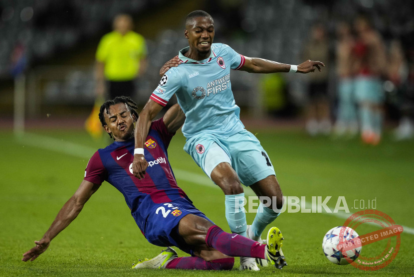 Barcelona Feyenoord — Pemain Barcelona bersiap menghadapi Feyenoord di Liga Champions di Spotify Camp Nou