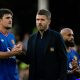 Gary Neville — Pelatih Manchester United Michael Carrick saat mendampingi timnya bertanding melawan Fulham di Craven Cottage.