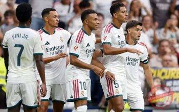Real Madrid mengalahkan Malaga 4-0 di Santiago Bernabeu pada jornada ketiga Liga Spanyol