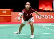 Pebulu tangkis beregu putri Indonesia bertanding melawan China pada semifinal Asian Games 2026.