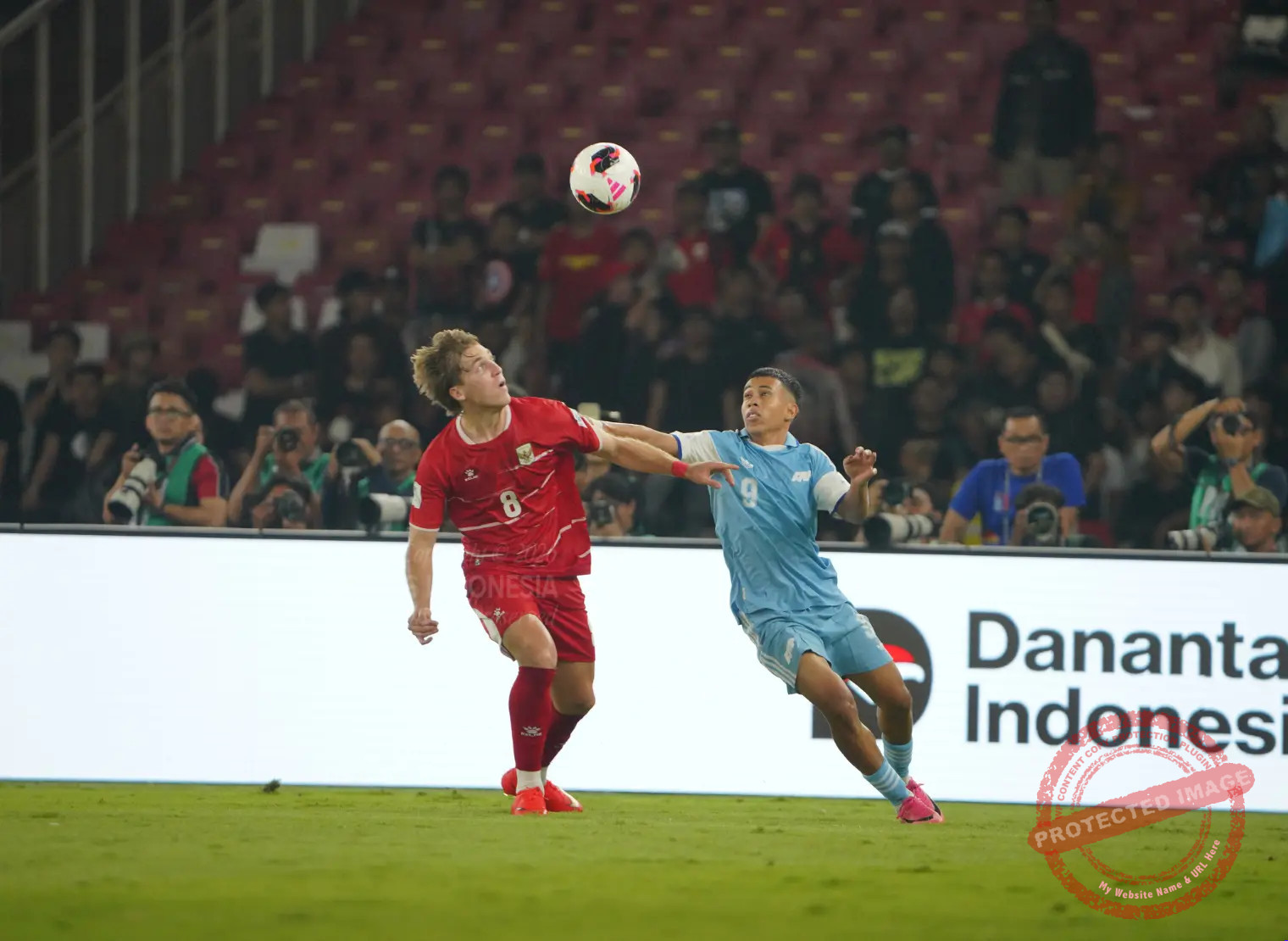 Stadion Utama Gelora Bung Karno jelang pertandingan Timnas Indonesia melawan Malaysia.