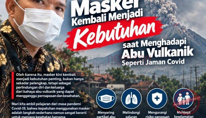 Jangan Biarkan Masker Kembali Menjadi Beban di Tengah Ancaman Abu Vulkanik