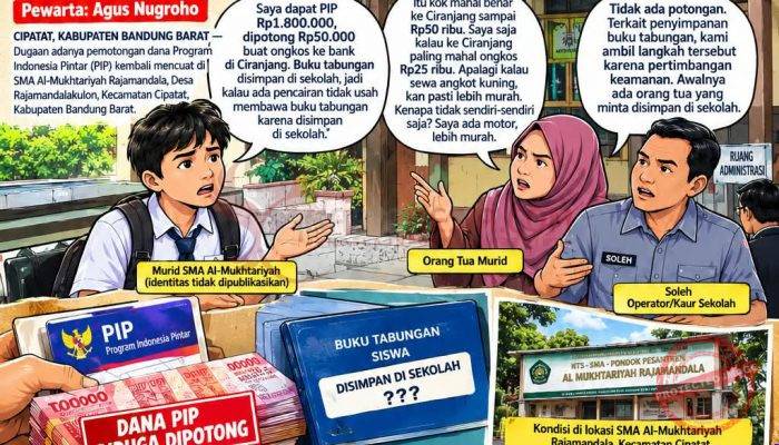 Dugaan Pemotongan Dana PIP di SMA Al-Mukhtariyah Rajamandala Kembali Diadukan, Buku Tabungan Siswa Disebut Disimpan Sekolah
