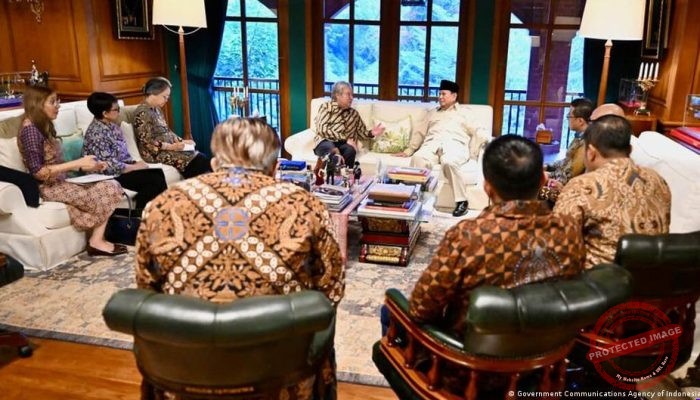 Pertemuan Prabowo dan Sekjen PBB Guterres di Hambalang