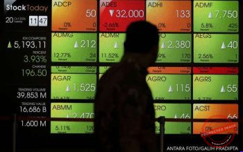 Grafik pergerakan IHSG menguat 0,93% ke level 5.328,36 pada penutupan perdagangan Rabu