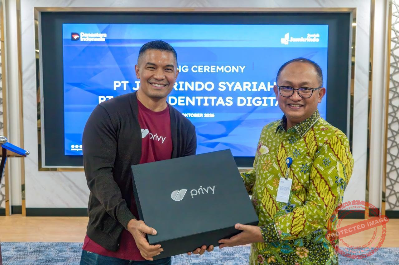 Jamkrindo Syariah Gandeng Privy untuk Dokumen Elektronik Jaminan — Ilustrasi kerja sama Jamkrindo Syariah dan Privy dalam penerapan sertifikat dan tanda tangan elektronik untuk dokumen penjaminan