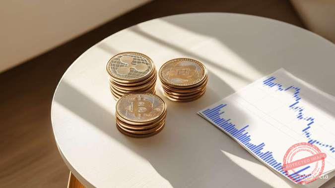 Tren Kripto 2027: Stablecoin dan Transaksi Rp 23 — Ilustrasi grafik perdagangan kripto dengan stablecoin dan lonjakan nilai transaksi digital
