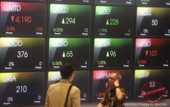 Saham Big Banks Melemah di Sesi I — Ilustrasi pergerakan saham bank besar BBCA, BBRI, dan BMRI yang melemah pada sesi I perdagangan