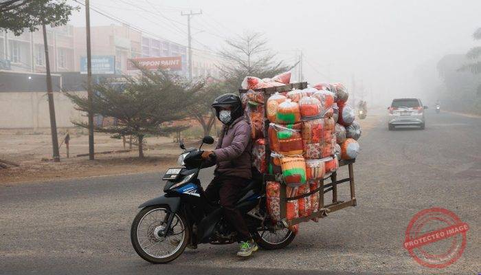 Kabut Asap Kalimantan dan Sumatra Gerus Pendapatan UMKM dan Ojol