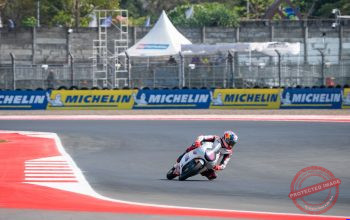 Grid Moto3 Indonesia 2026: Hakim Danish Start Terakhir — Pembalap Moto3 Hakim Danish memacu motornya di Sirkuit Mandalika