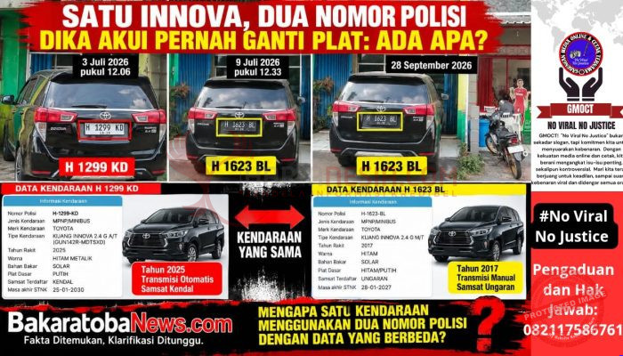 Satu Innova, Dua Plat Nomor: H 1299 KD atau H 1623 BL? Dika Akui Pernah Ganti