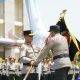 Serah Terima Pataka Maneka Tunggal Dharma Jadi Simbol Pergantian Kapolda Jateng dari Irjen Pol Ribut Hari Wibowo kepada Irjen Pol Roy Hardi Siahaan