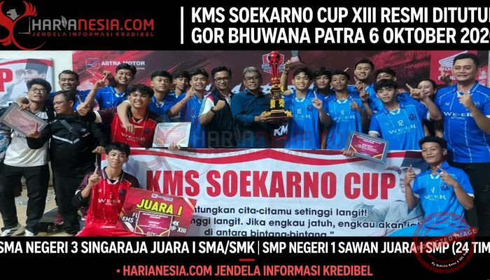 Gotong Royong Banteng Muda Buleleng Bergelora! KMS Soekarno Cup XIII Sukses, Kariyasa Adnyana: Inilah Kerja Ideologis PDI Perjuangan Cetak Kader Masa Depan