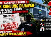 Lebih dari Sebulan Surat FORMAJI Tak Dijawab, Transparansi Dinkes Kota Bandung Dipertanyakan