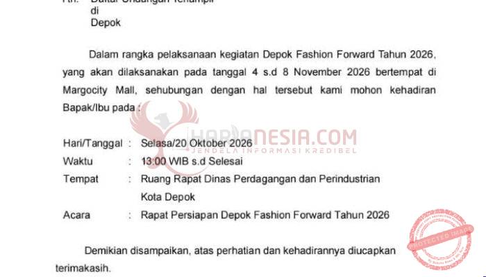 Transparansi Disdagin Depok Dipertanyakan: Janji Publikasi Ada, Jawaban Substantif Belum Diterima