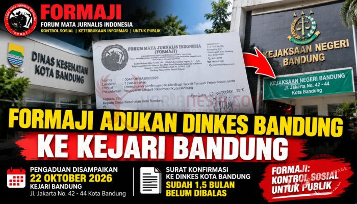 FORMAJI Adukan Dinkes Kota Bandung ke Kejari, Surat Konfirmasi 1,5 Bulan Tak Kunjung Dijawab