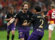 Klasemen Liga Champions 2026/2027: Barcelona Pimpin — Klasemen sementara Liga Champions 2026/2027 dengan Barcelona di puncak, diikuti Sporting Lisbon dan Arsenal